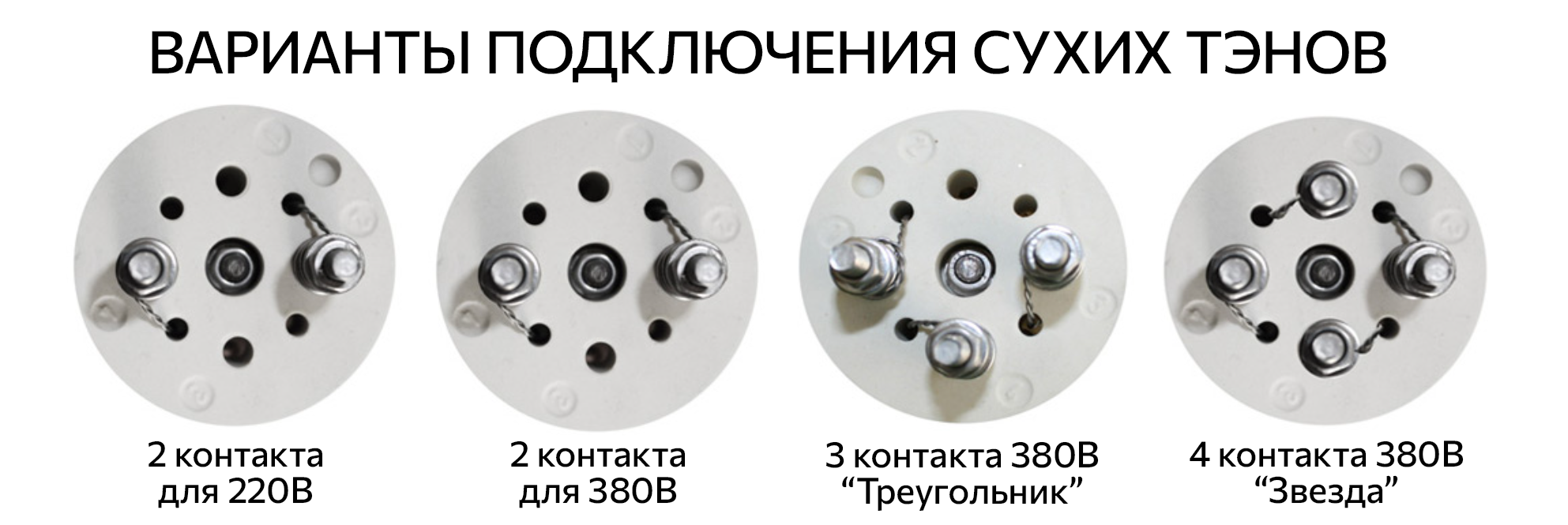 Варианты подключения сухих ТЭНов